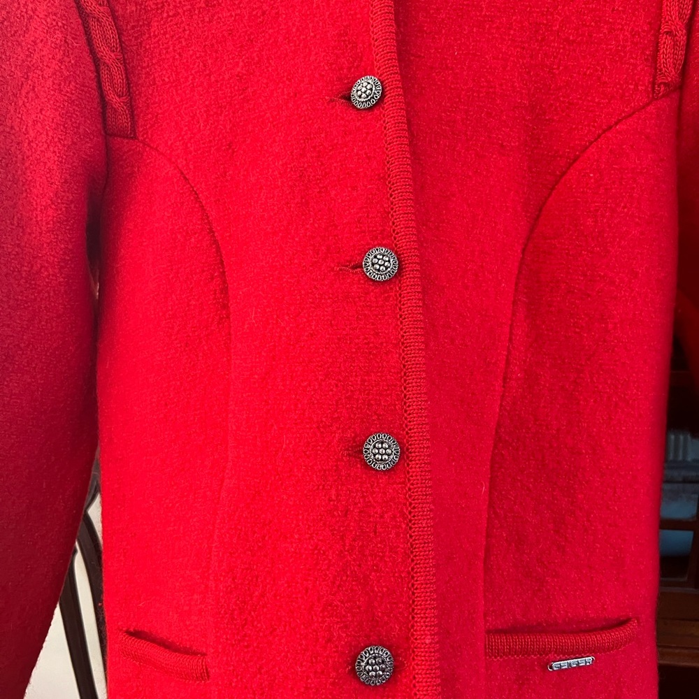 Geiger Red Wool Jacket - image 4